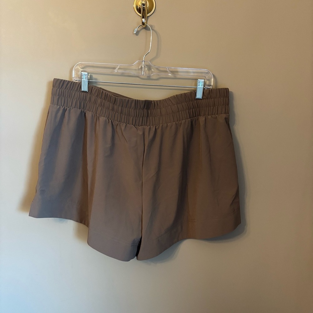 all in motion Women's Drawstring Athletic Shorts - Taupe - Picture 2 of 8